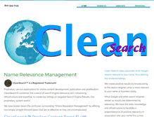 Tablet Screenshot of cleansearch.net